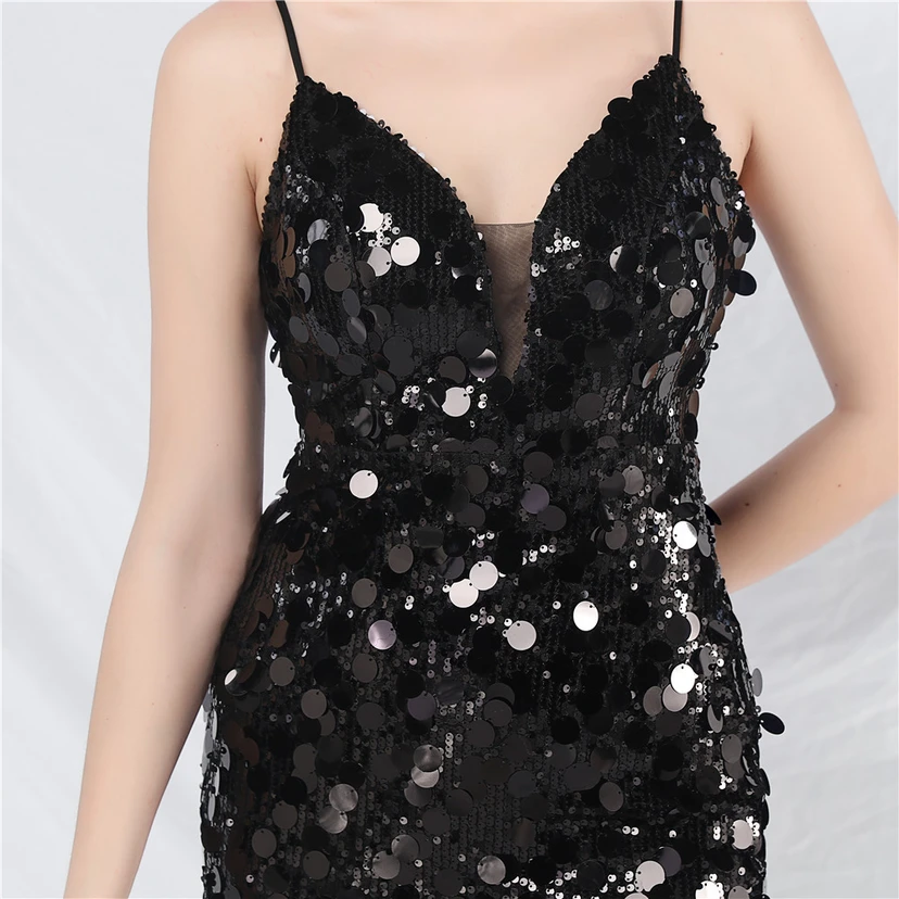 Robe de soirée longue à bretelles haut de gamme view 24