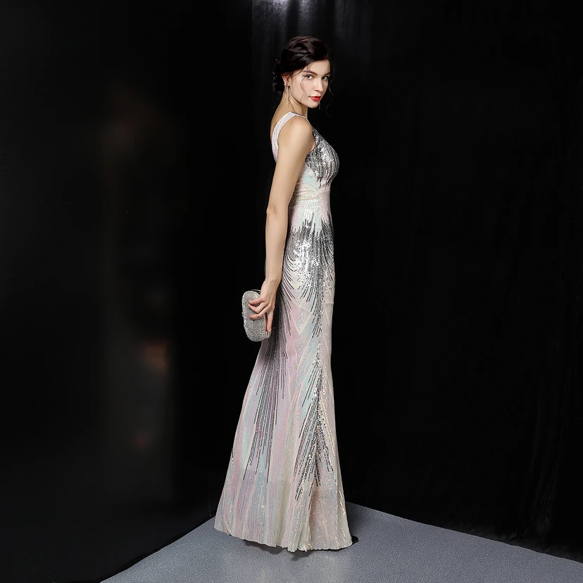Fairy Dream Celebrity Party Party Evening Sexy Long Slim Toast Bride view 45