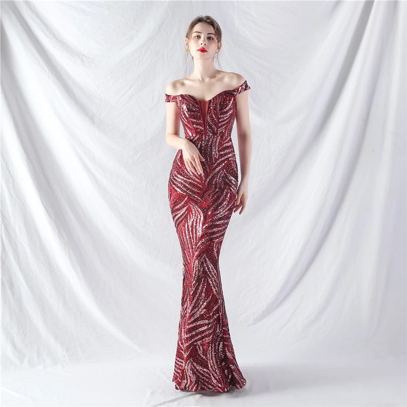 Palace Herringbone Waist Vest High-End Evening Dress view 22