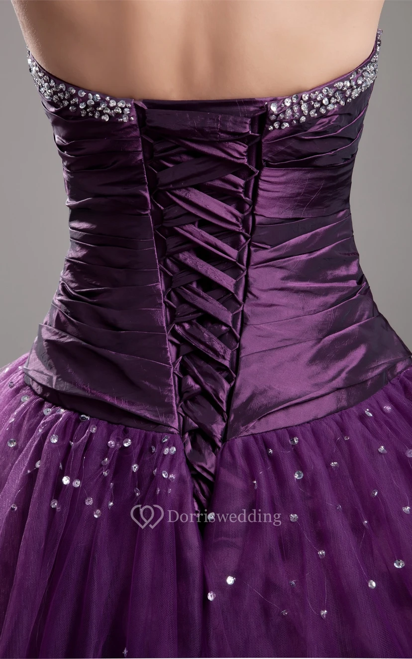 Delicate Sleeveless Sweetheart Taffeta Special Occasion Dresses view 6