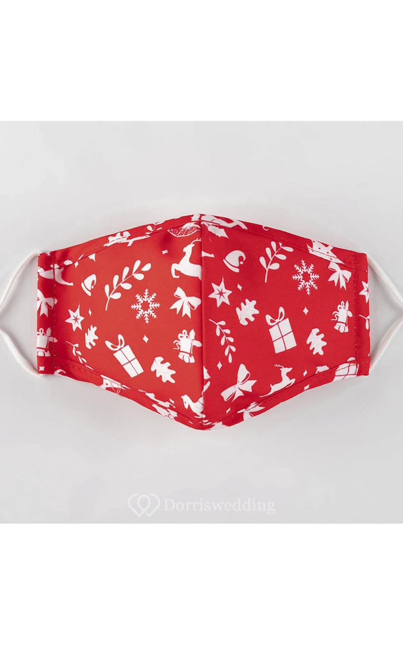 Non-medicial Christmas Cotton Washable Face Mask In 5 Colors view 6