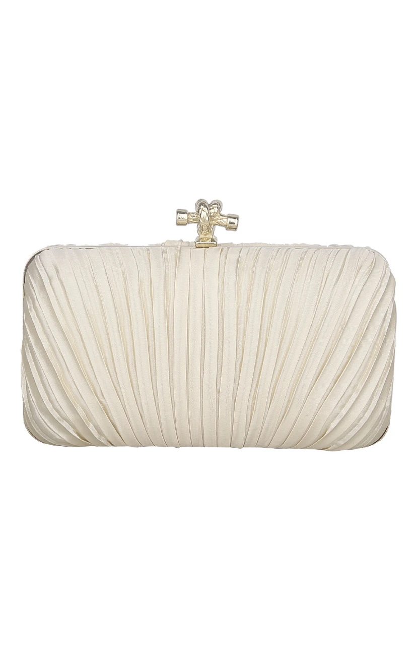 Satin Pleating Clutch
