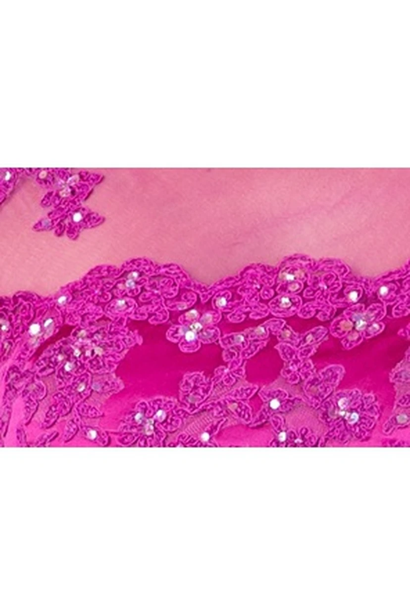 Cap Sleeve Appliqued Top Satin Long Mother Of The Bride Dress With Crystal Details view 2