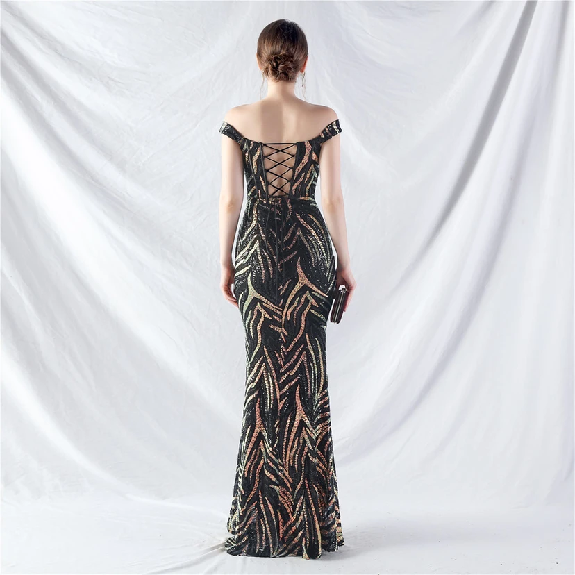 Palace Herringbone Waist Vest High-End Evening Dress view 56