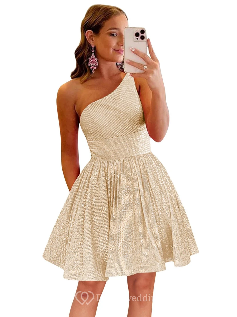 Burgunderfarbenes, einseitig schulterfreies Pailletten-Cocktailkleid view 33