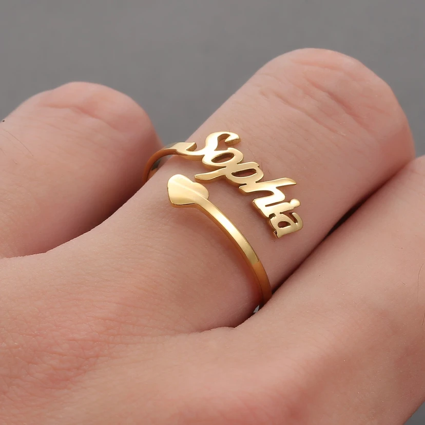 Chic Personalised Stainless Steel Ring view 3