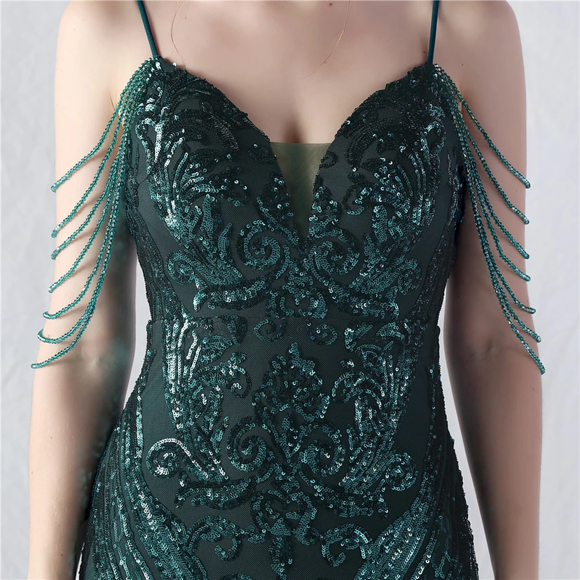 Handgefertigte Perlen, festes Netz, Positionierungsblumenperlen, Spleißnetz, heißes Tanz-Feier-Performance-Kleid view 78