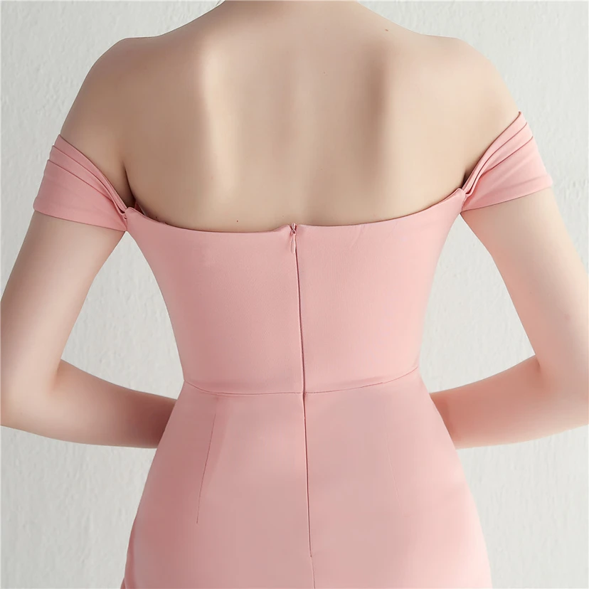 Cross-Border Supply schulterfreies, einseitig schulterfreies Kleid mit Schlitz für Nachtclub, Hochzeit oder Abendessen view 50