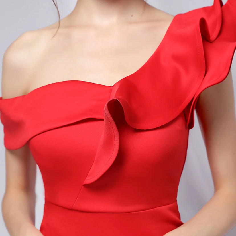 Sechsfarbiges, einseitig schulterfreies Abendkleid für festliche Anlässe, langes, elegantes, figurbetontes und sexy Meerjungfrauenkleid view 41