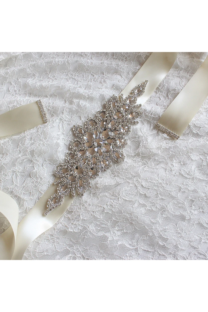 Shining Sequined Satin Belt view 2