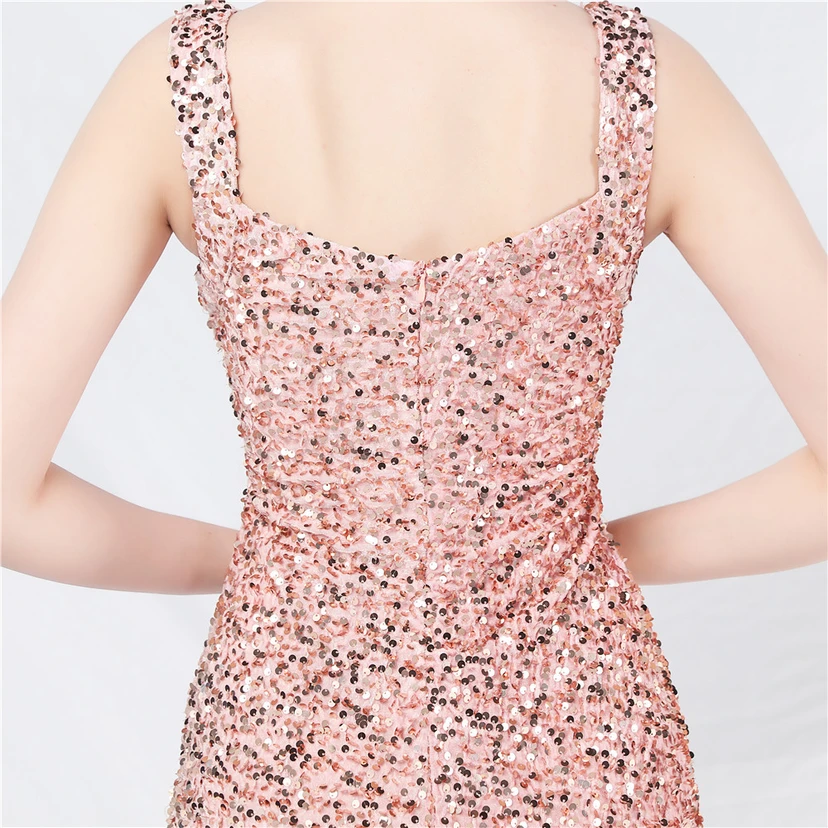 Robes de soirée longues à sequins faites main, magnifiques pour femmes et célébrités view 7