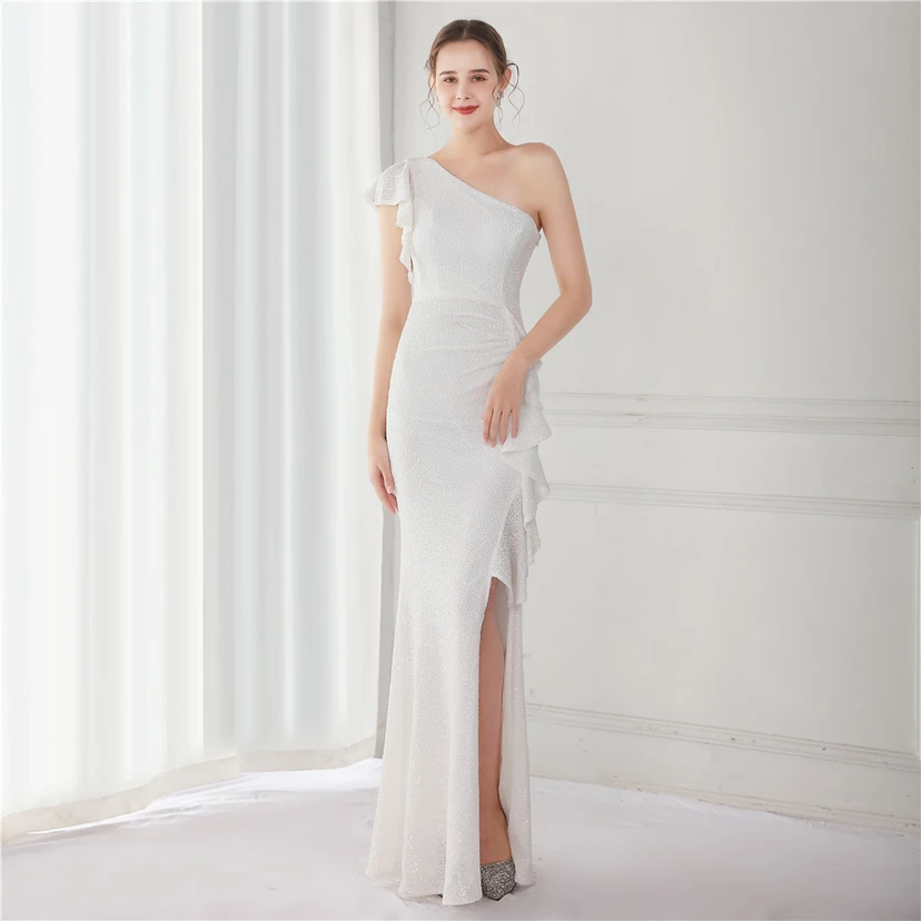 Fairy Dream Celebrity Party Party Evening Sexy Long Slim Toast Bride view 44