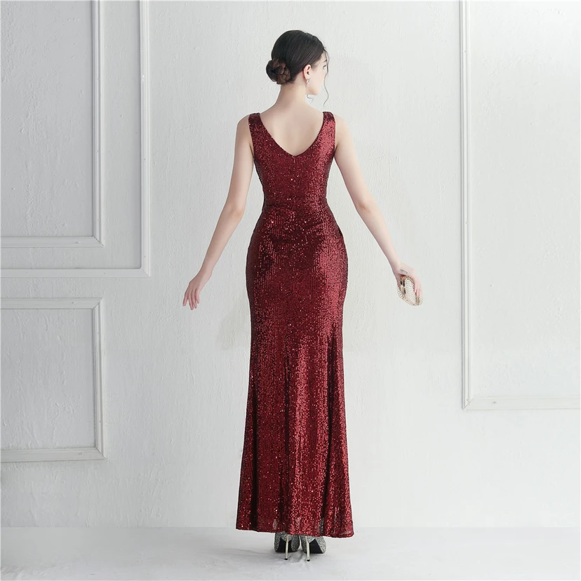 Paillettenkleid von Cross-Border Supply Boutique, ideal für Promi-Automodelle, Dinner-Auftritte und lange Abendkleider view 36