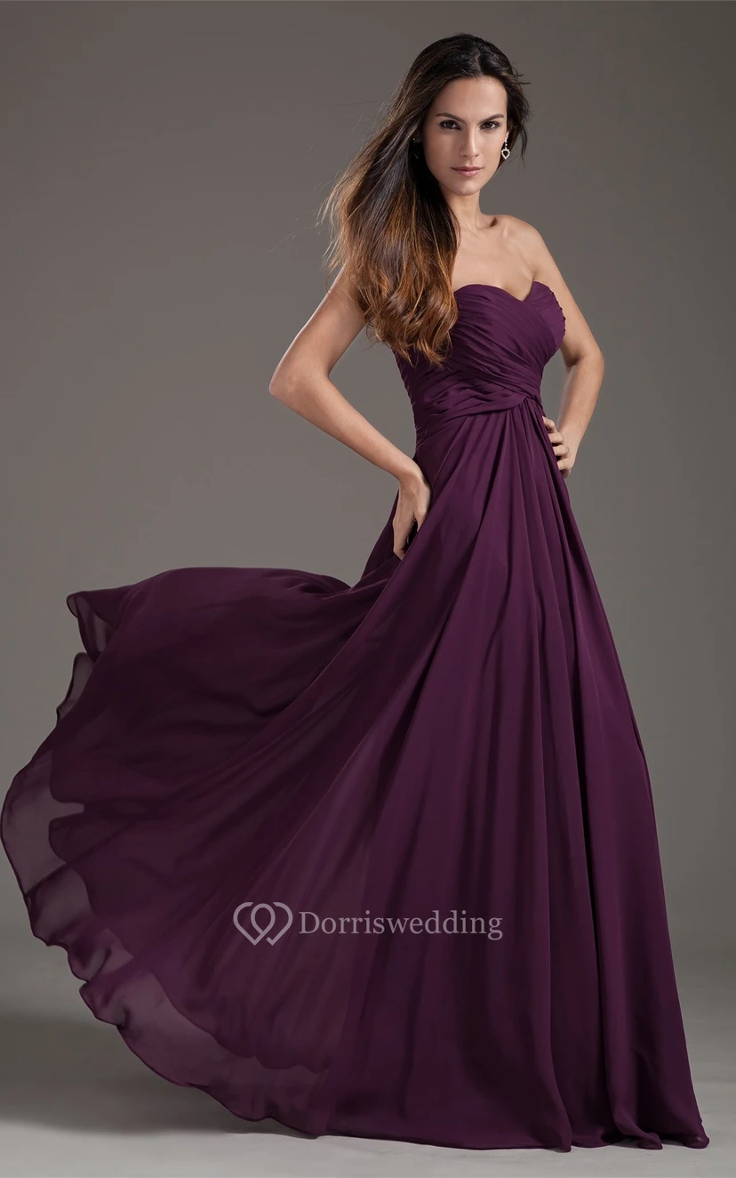 Magnificent Chiffon Satin Pleated Sleeveless Burgundy Bridesmaid Dresses view 5