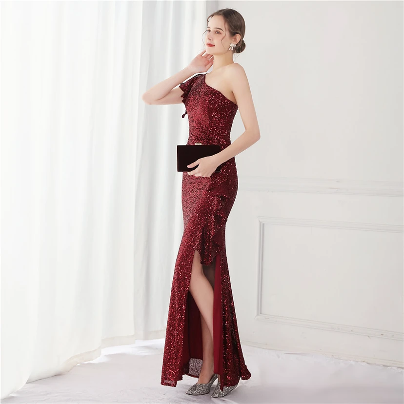 Fairy Dream Celebrity Party Party Evening Sexy Long Slim Toast Bride view 21