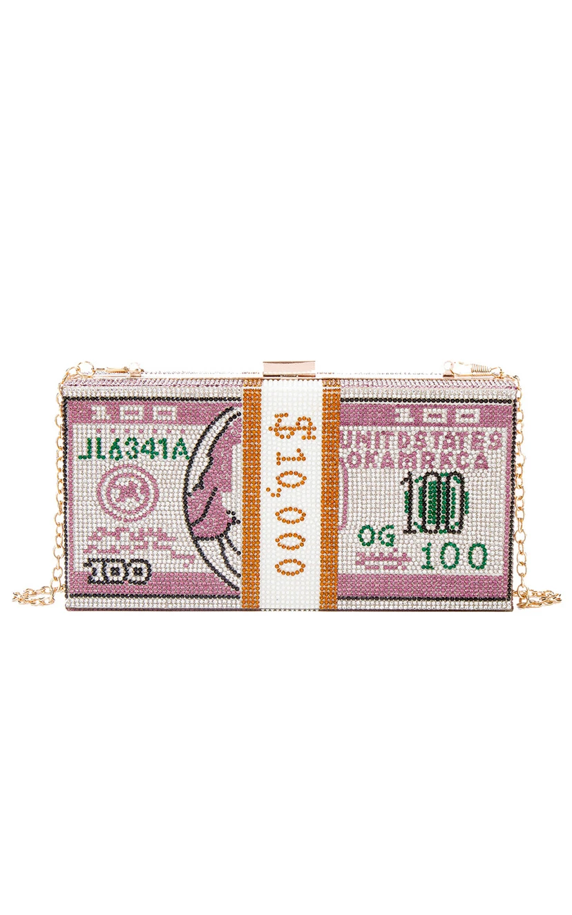 Crystal Metal Snap Clutch view 7