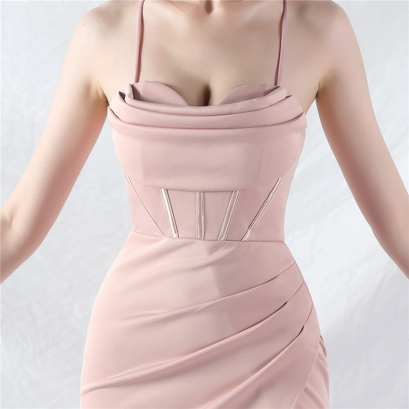 Palace Herringbone Vest High-End Sling Evening Dress view 23