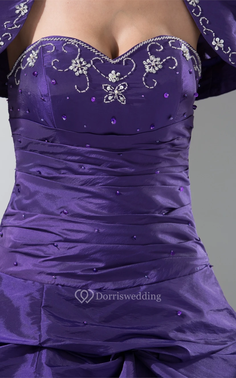 Sweetheart Pick-Up Bolero and Ball-Gown With Embroideries view 2
