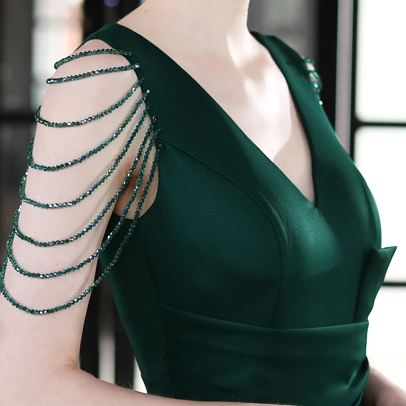 Toast Dress Bride Long Sling Thank-You Banquet Slim Fishtail Skirt Wedding Car Model Exhibition Dress view 28
