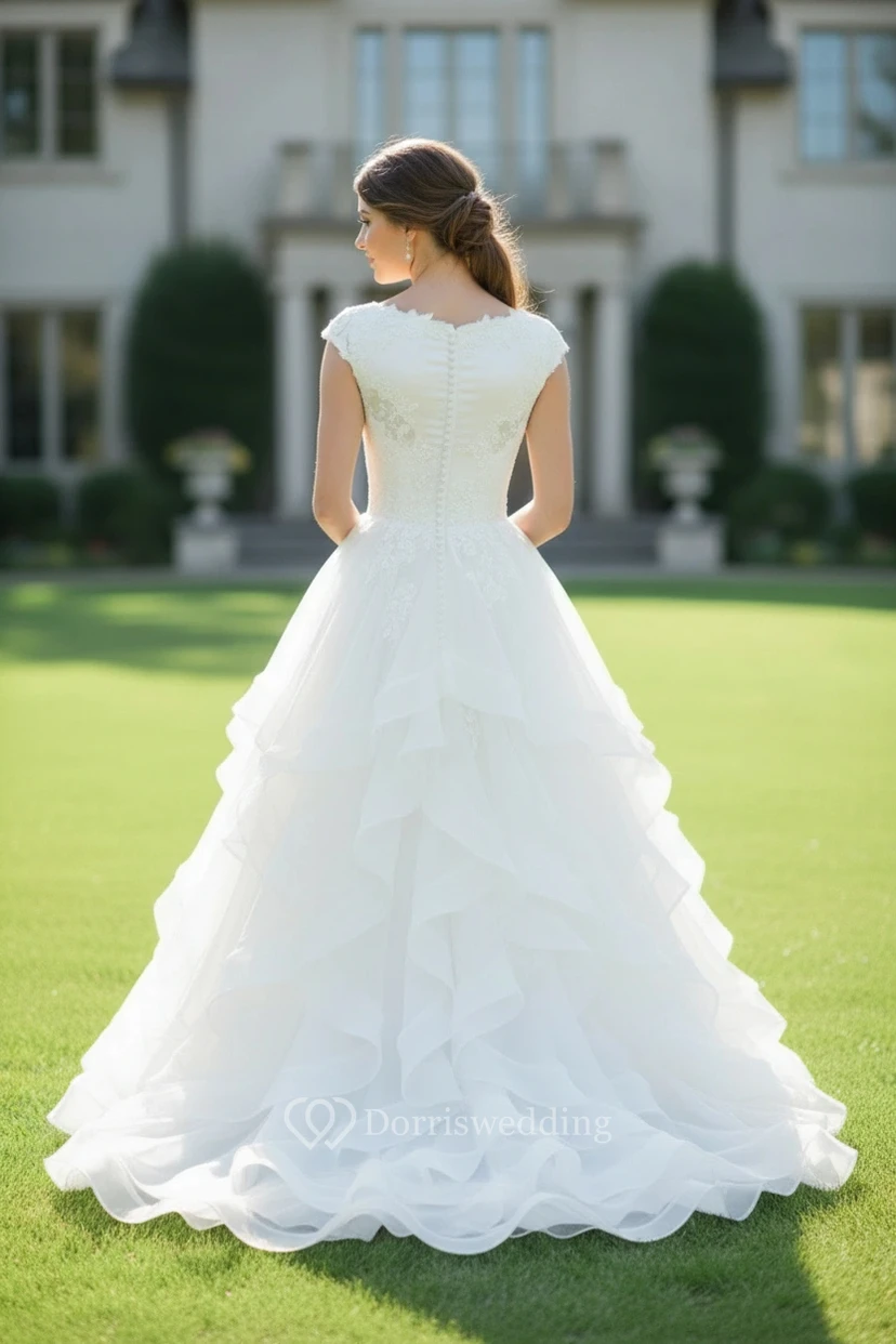 Das Cowgirl-Scheunenhochzeitskleid view 2