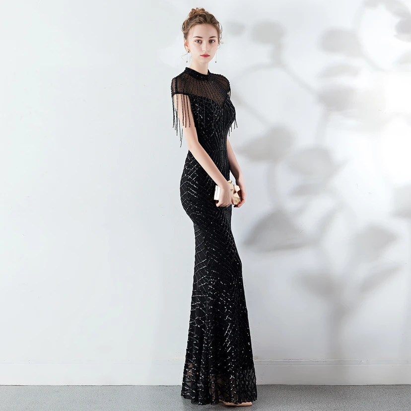 Abendkleid Frühling Langes Meerjungfrauen-Schlankes Bankettkleid für Damen view 20