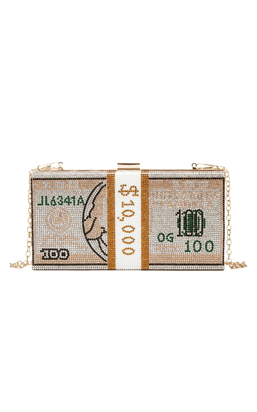 Crystal Metal Snap Clutch view 8