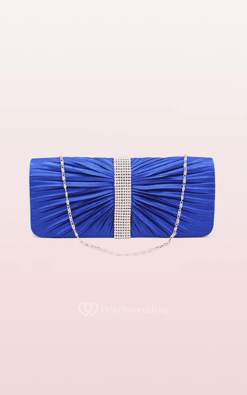 Ruching Rhinestone Handbag view 5