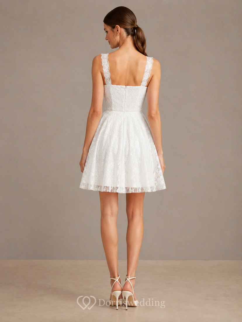 Light Neutral Refined Chiffon Sheath V-neck Knee Length Cocktail Dress view 2