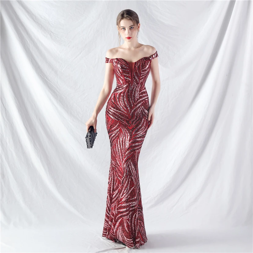Palace Herringbone Waist Vest High-End Evening Dress view 25