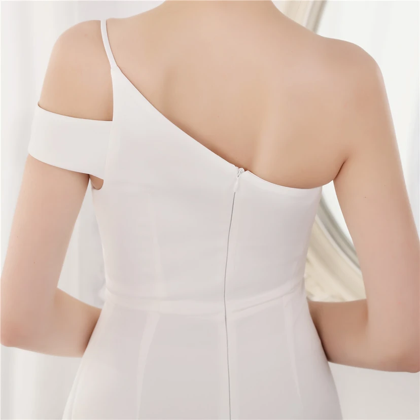 Toast Dress Bride Long Sleeveless Red Thank You Banquet Slim Fishtail Skirt Knot Wedding Car Model Exhibition Dress view 42