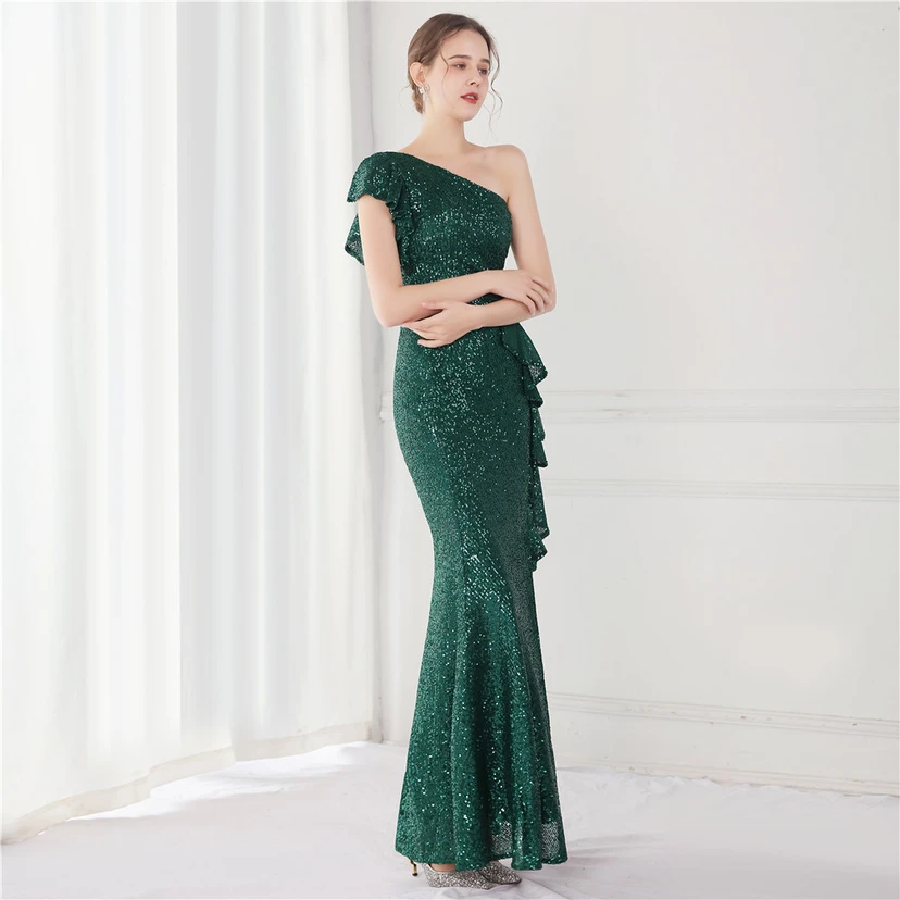 Fairy Dream Celebrity Party Party Evening Sexy Long Slim Toast Bride view 12