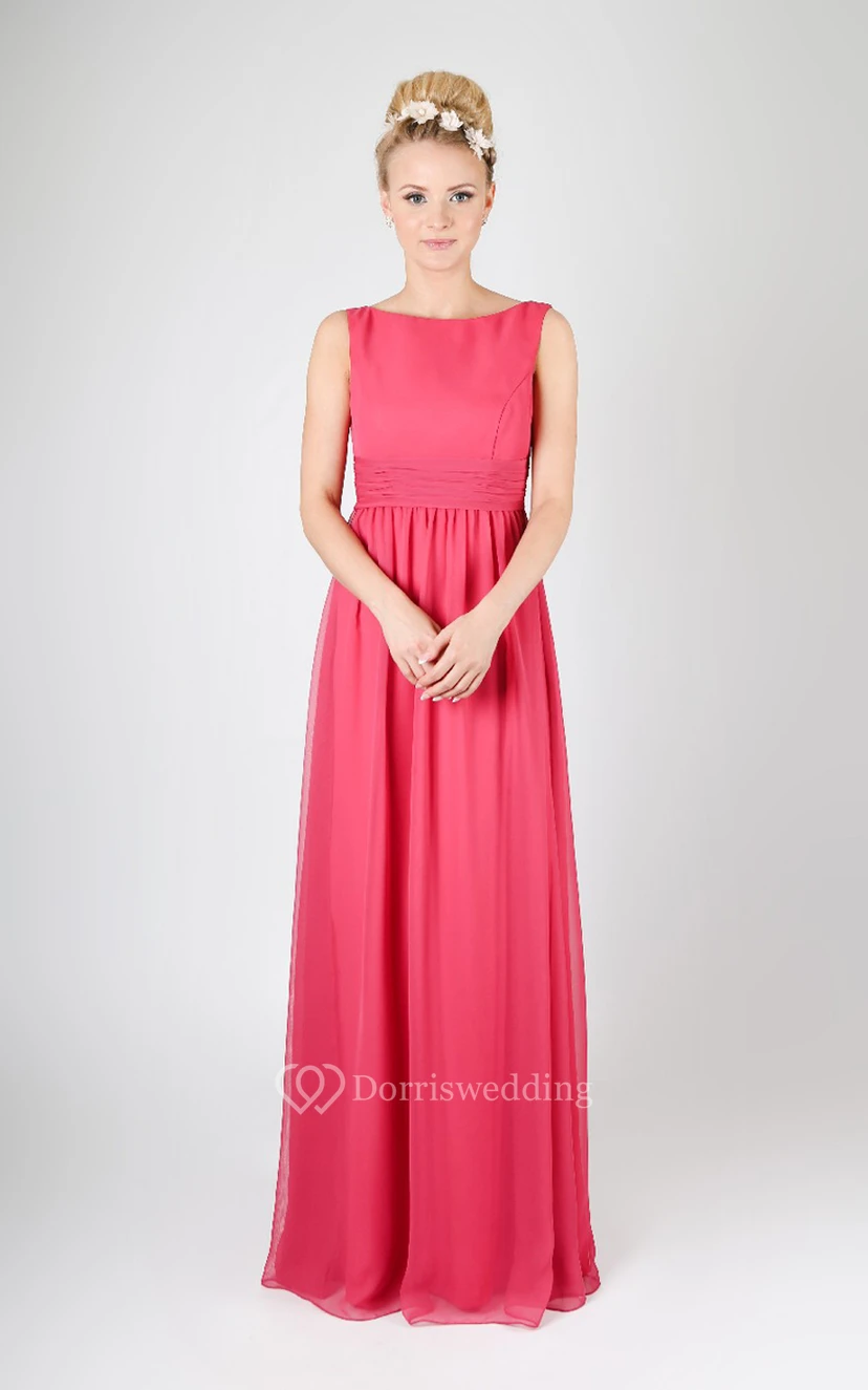 Long A-Line Tank Style Dress With Back Keyhole view 3