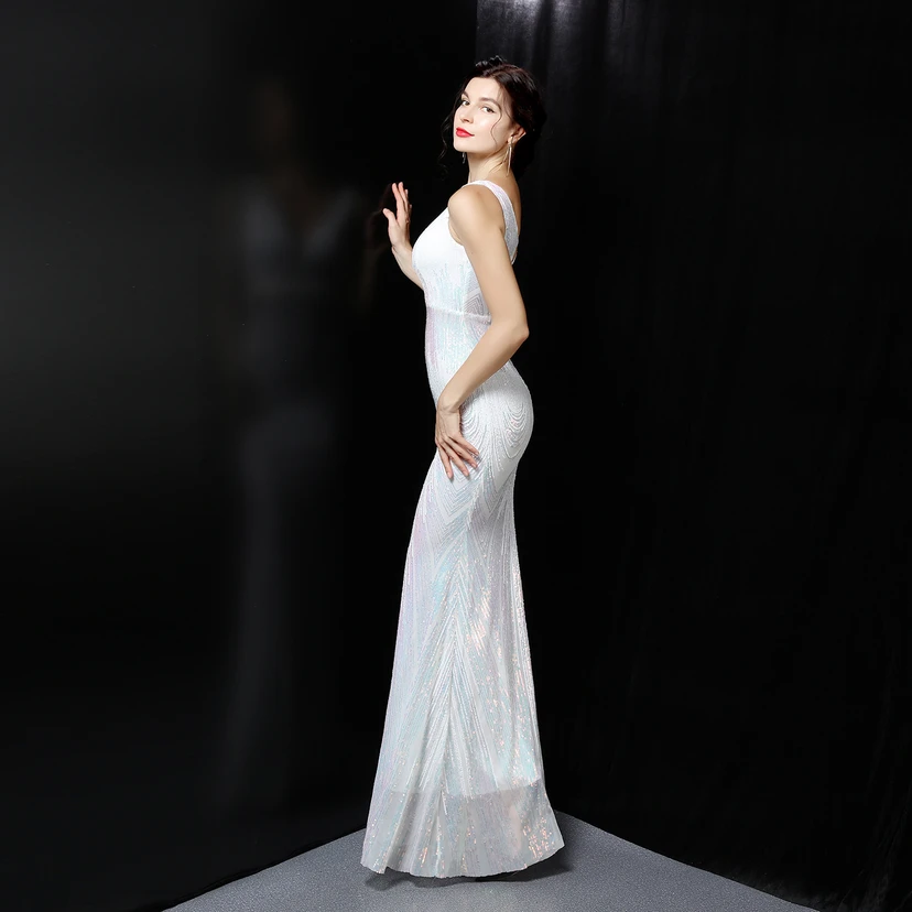 Fairy Dream Celebrity Party Party Evening Sexy Long Slim Toast Bride view 3