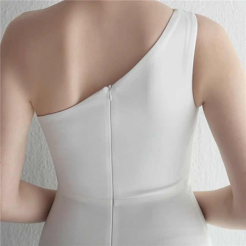Satin-Kleid, schmal geschnitten, schulterfrei, lang, für festliche Anlässe wie Dinnerpartys, Hochzeiten oder Ausstellungen von Automodellen view 26