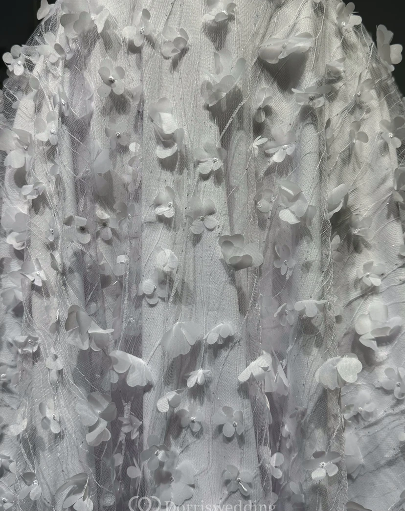 White Spaghetti Graduation Dress | Cute Sexy Plunging Simple Gown view 3