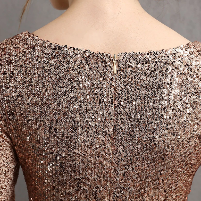 Vestido de noche corto, cena, banquete, sexy, discoteca, temperamento, elegante, celebridad, corto view 44