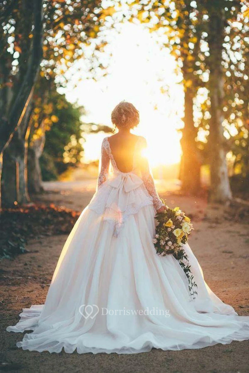 Faddish Sweetheart Organza Ball Gown Wedding Dresses With Floor-Length