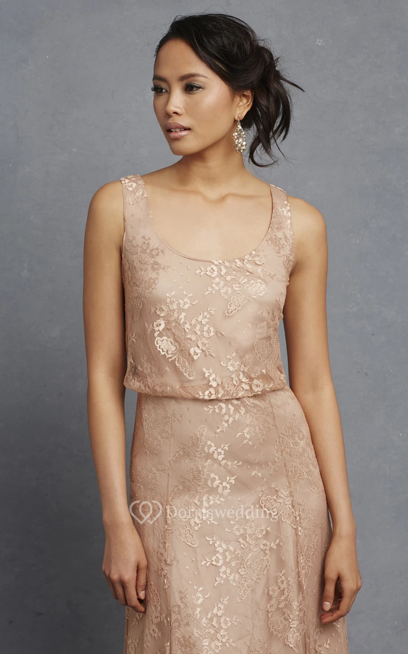 Robe longue sans manches charmante à plis view 4