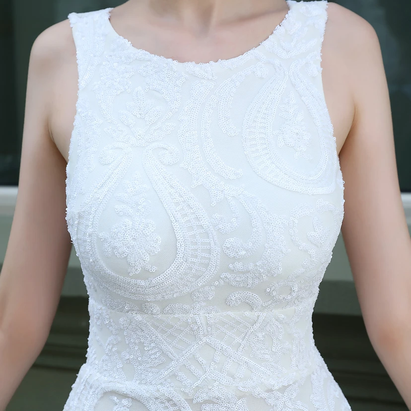 Paillettenbesetztes, langes Abendkleid mit Meerjungfrauenschnitt für Automodellausstellungen, Aufführungen, Events und Bankette view 6
