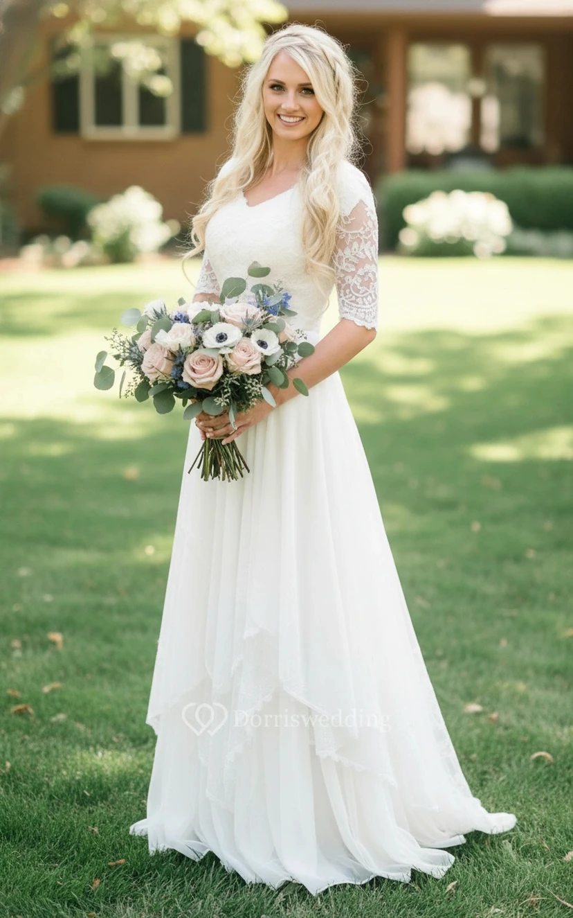 Mature Bride Vintage Country Dress view 3