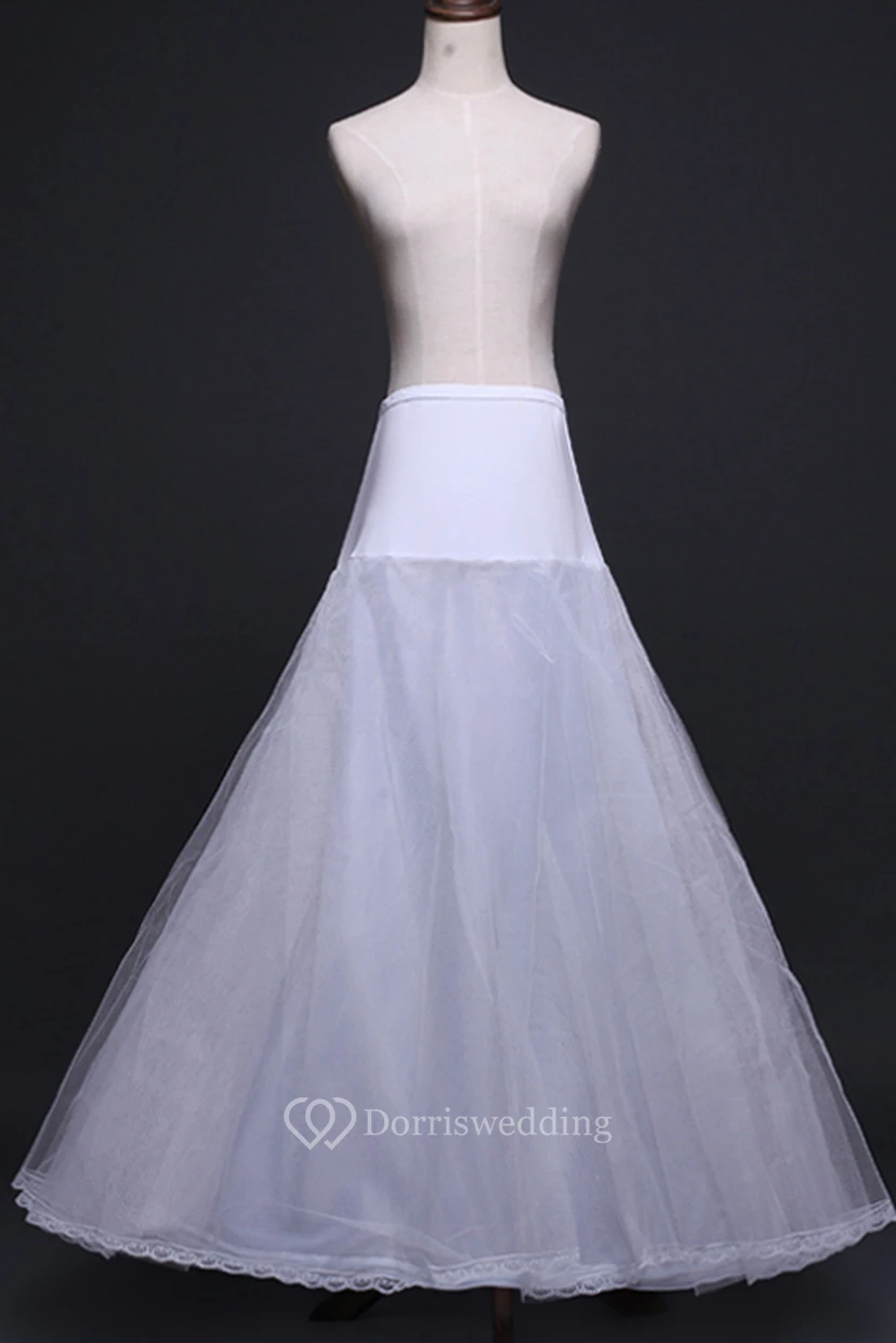 New Puff Double Lace Layer Mesh Dress Petticoat with Elastic Belt