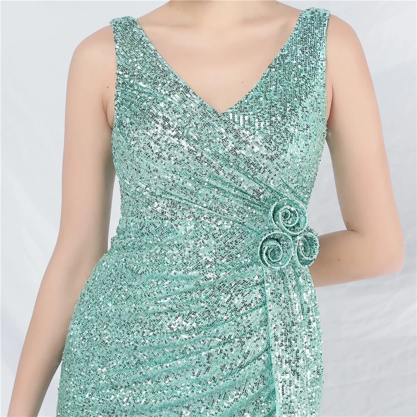 Craft Flower Sequined Sexy Short Skirt Daily Small Dress view 44