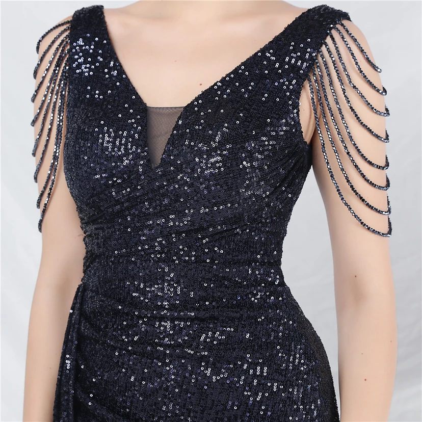 Cross-Border Dress Crafted Custom-Made Beaded Sequined Long Evening Dress view 55