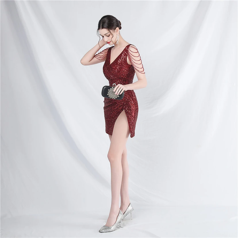 Full-Style Direct Sales Elegant Daily Short Mini Dress Short Skirt view 35