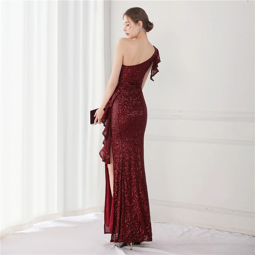 Fairy Dream Celebrity Party Party Evening Sexy Long Slim Toast Bride view 23