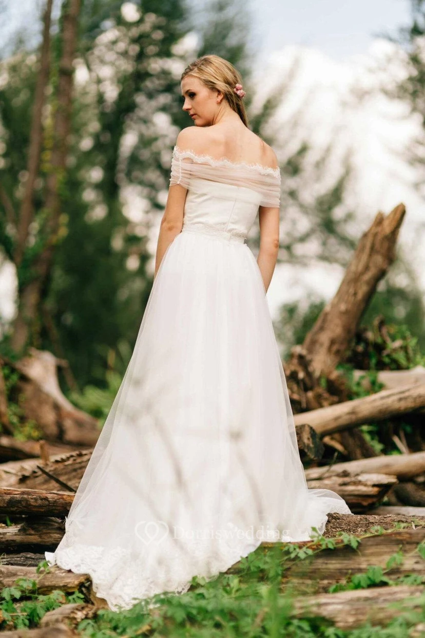Sweetheart Tulle A-Line Dress With Lace Decoration view 4