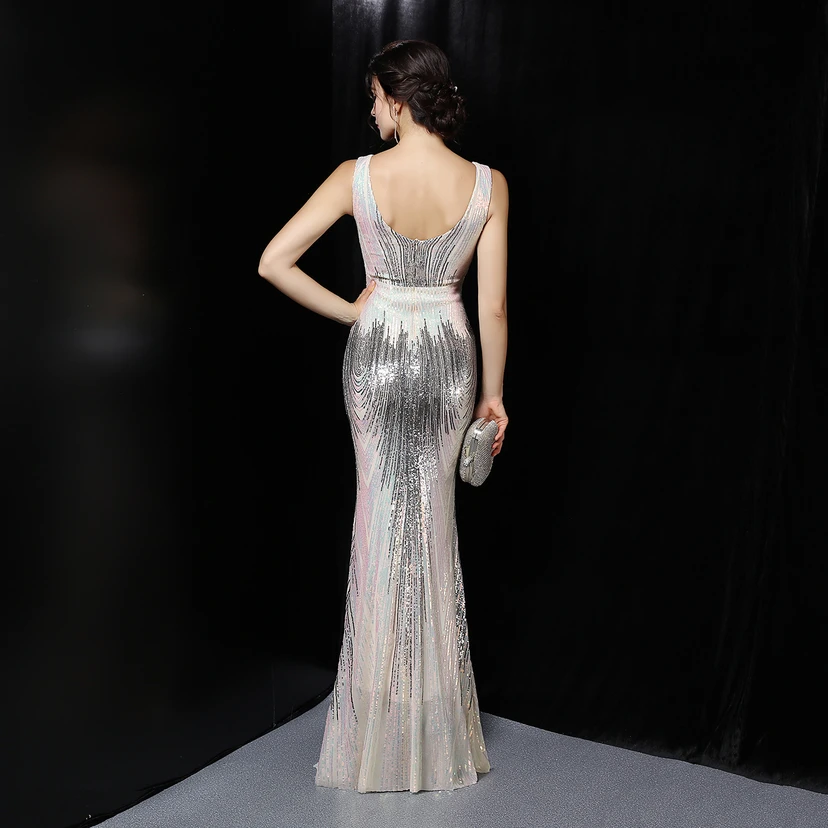 Fairy Dream Celebrity Party Party Evening Sexy Long Slim Toast Bride view 46