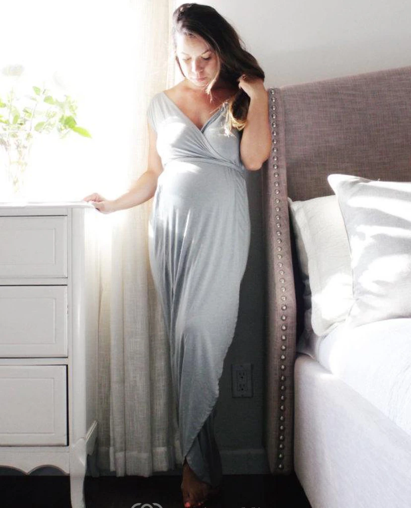 Nursing Wrap Postpartum Dress view 2