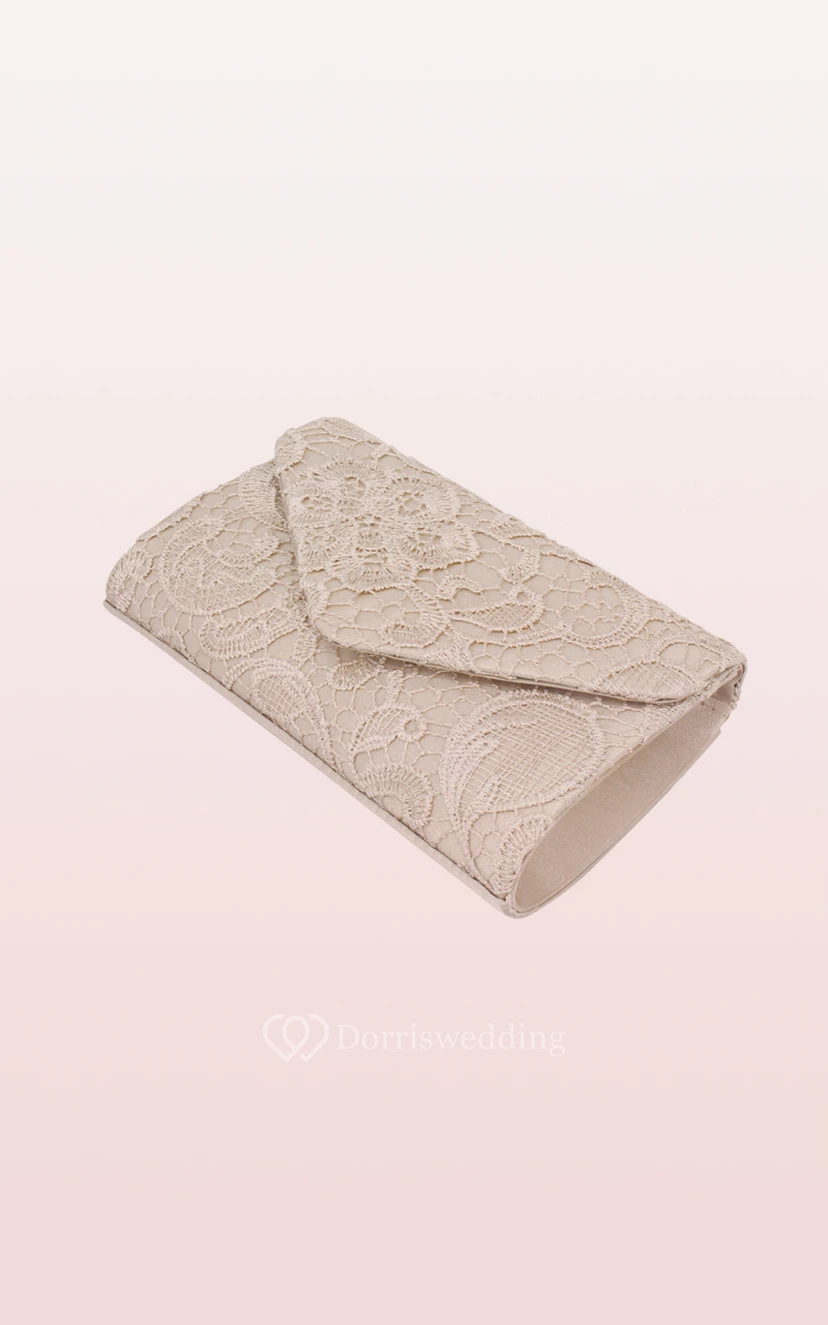 Lace Clutch with Flower view 11