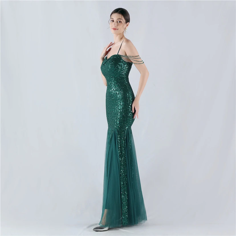 Création de perles, de sequins et de tulle pour une robe de soirée, spectacle, animateur, réunion annuelle view 53